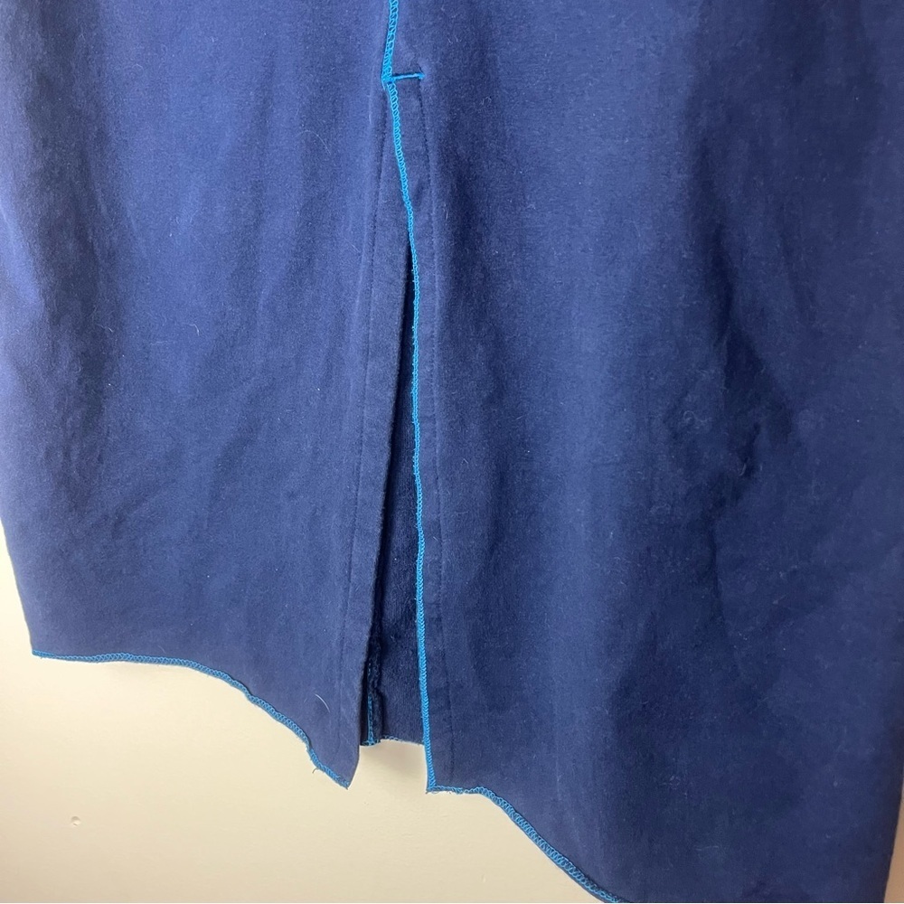 Vintage 90s Y2K Ocean Pacific OP Blue Jersey Maxi Skirt size Large - Picture 6 of 7